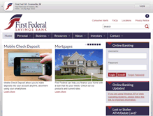 Tablet Screenshot of firstfedevansville.com